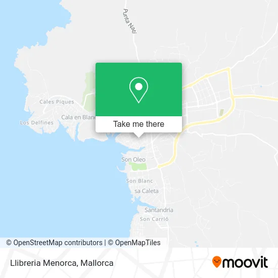 Llibreria Menorca map