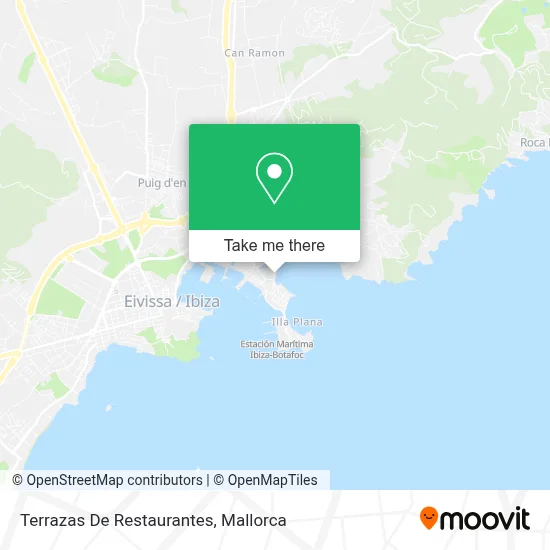 Terrazas De Restaurantes map