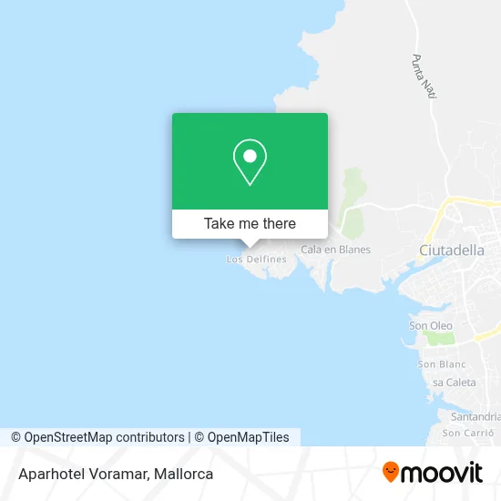 Aparhotel Voramar map