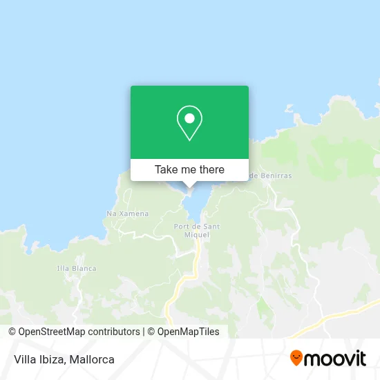 Villa Ibiza map