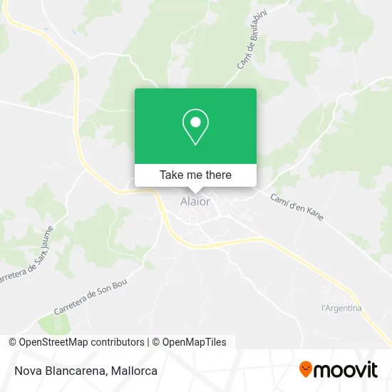 Nova Blancarena map