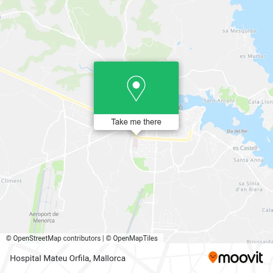 mapa Hospital Mateu Orfila