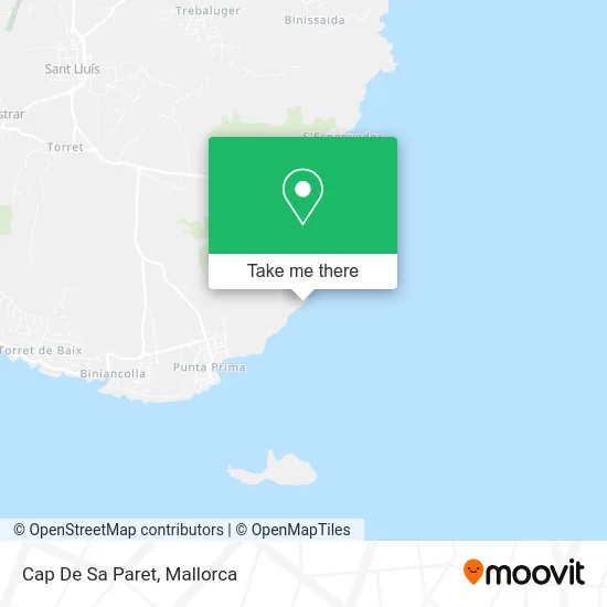 Cap De Sa Paret map