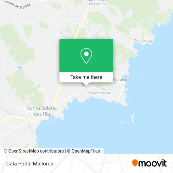 Cala Pada map