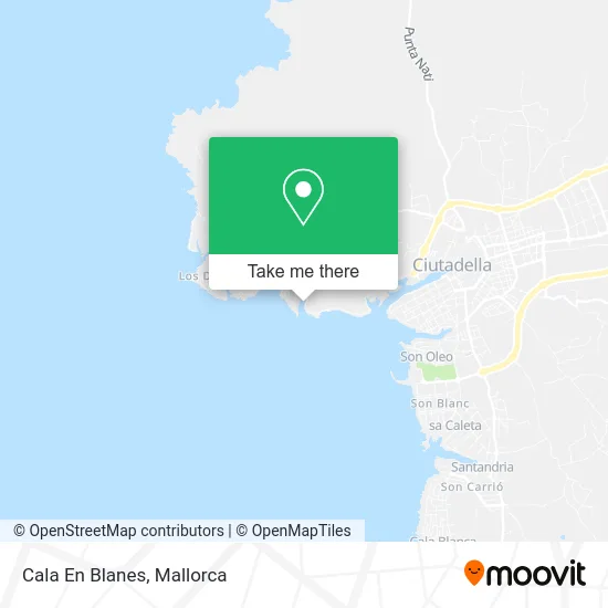 Cala En Blanes map