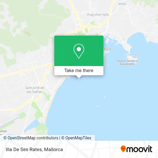 Illa De Ses Rates map