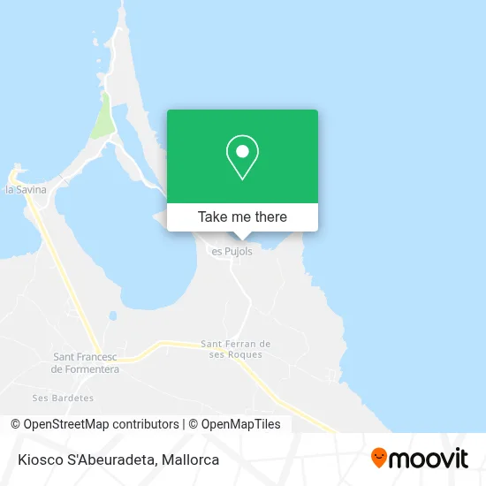 Kiosco S'Abeuradeta map