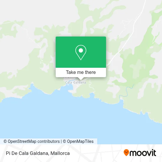 Pi De Cala Galdana map
