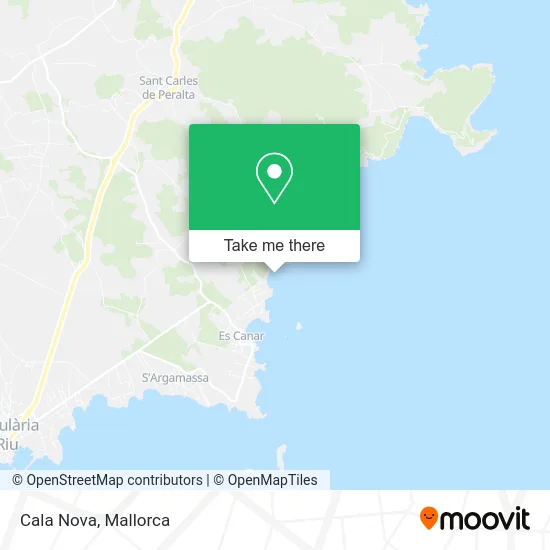 Cala Nova map