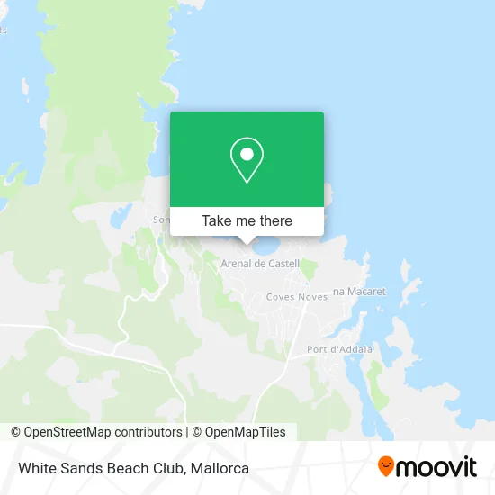 White Sands Beach Club map