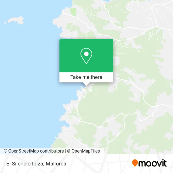 El Silencio Ibiza map