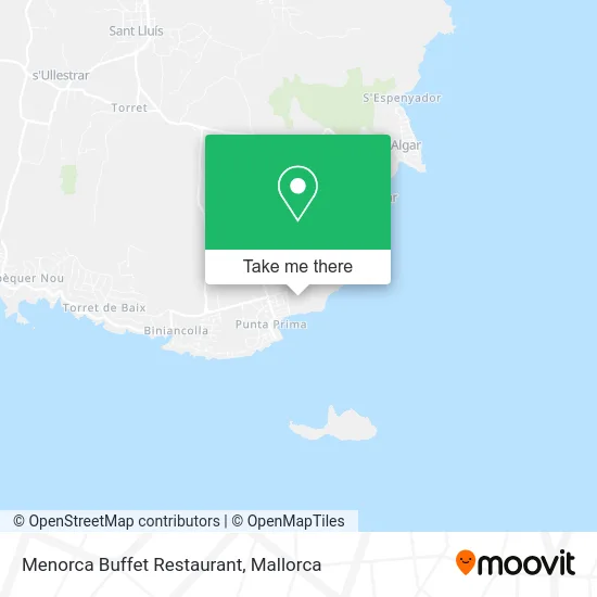 Menorca Buffet Restaurant map