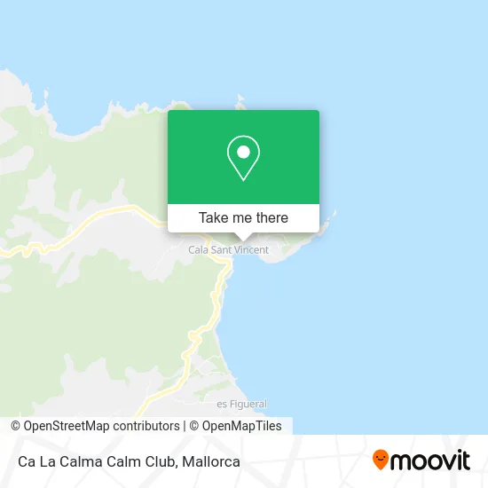 Ca La Calma Calm Club map
