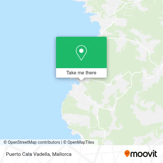 Puerto Cala Vadella map
