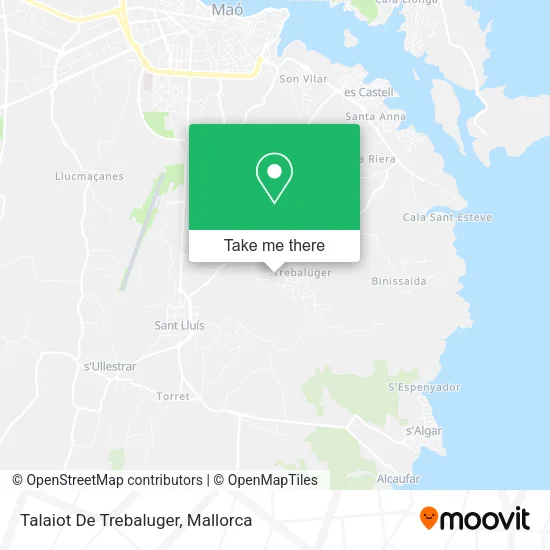 Talaiot De Trebaluger map