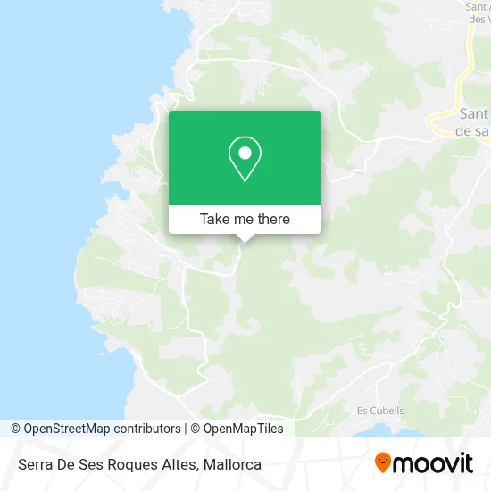 Serra De Ses Roques Altes map