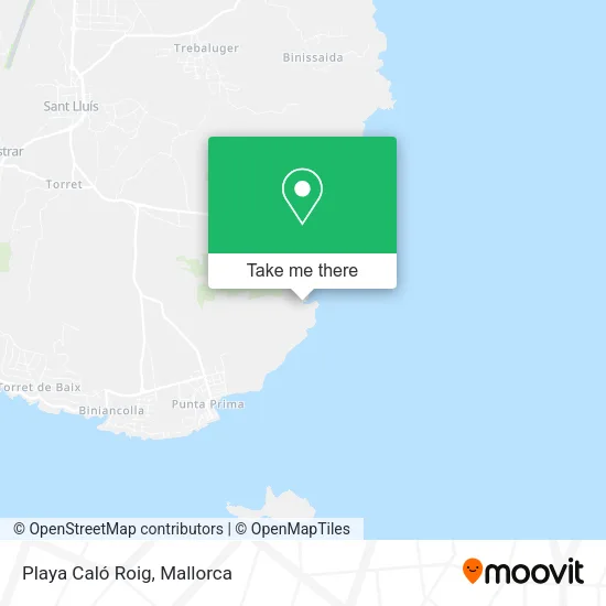 Playa Caló Roig map