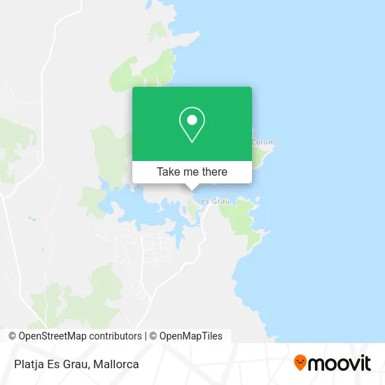 Platja Es Grau map