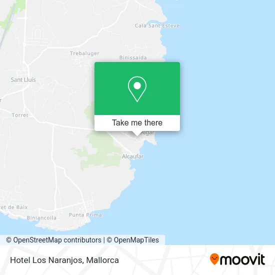 Hotel Los Naranjos map