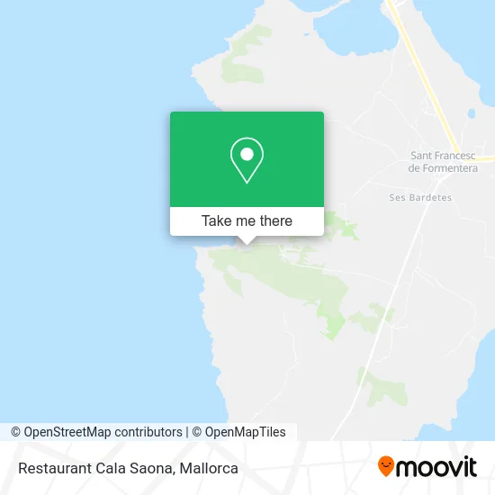 Restaurant Cala Saona map