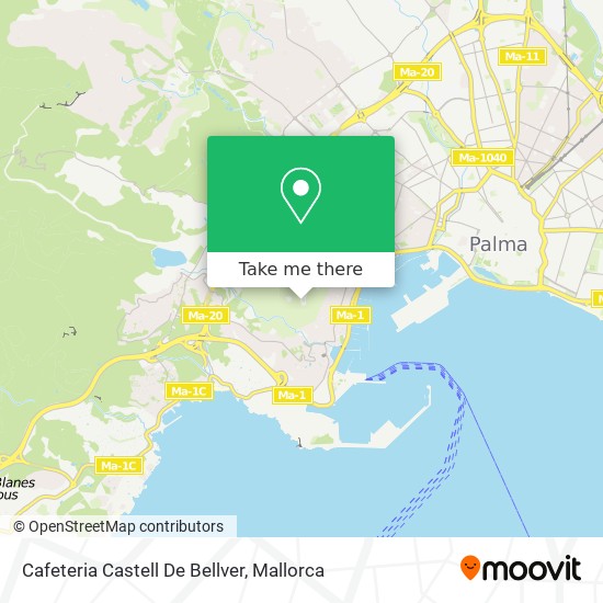 mapa Cafeteria Castell De Bellver