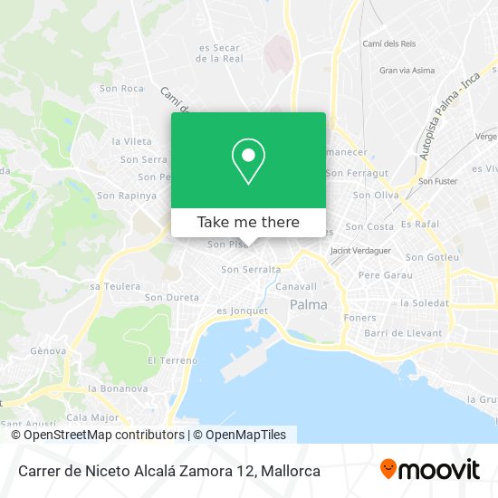 mapa Carrer de Niceto Alcalá Zamora 12