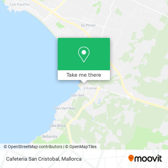 mapa Cafeteria San Cristobal