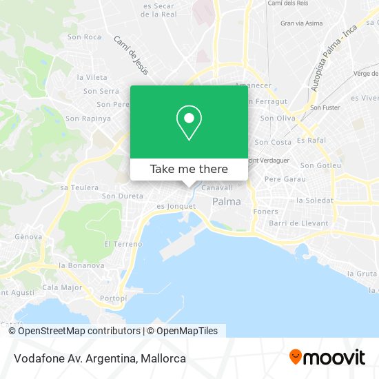 Vodafone Av. Argentina map