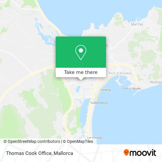 Thomas Cook Office map