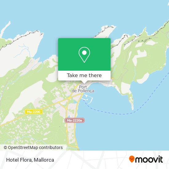 Hotel Flora map