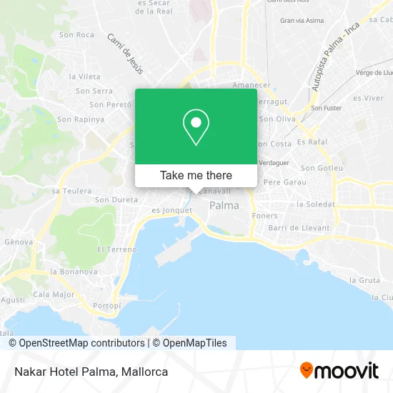 Nakar Hotel Palma map