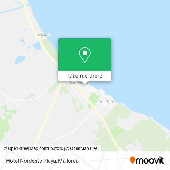 mapa Hotel Nordeste Playa