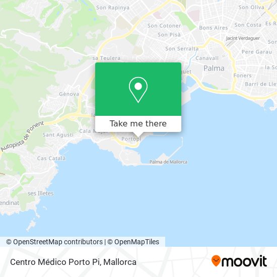 mapa Centro Médico Porto Pi