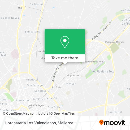 Horchateria Los Valencianos map