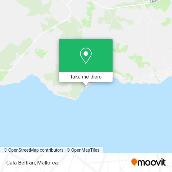 Cala Beltran map
