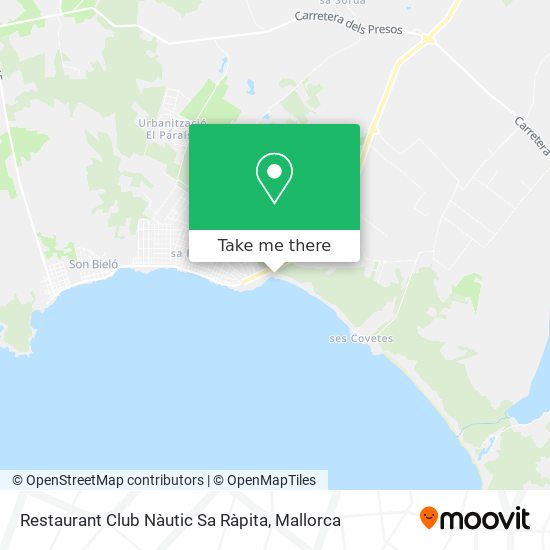 mapa Restaurant Club Nàutic Sa Ràpita