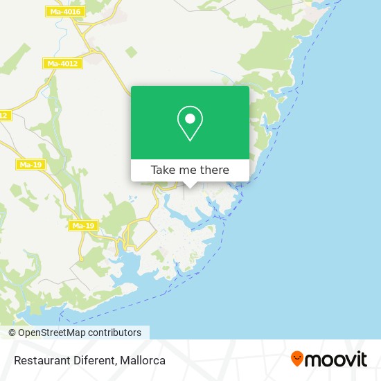 mapa Restaurant Diferent