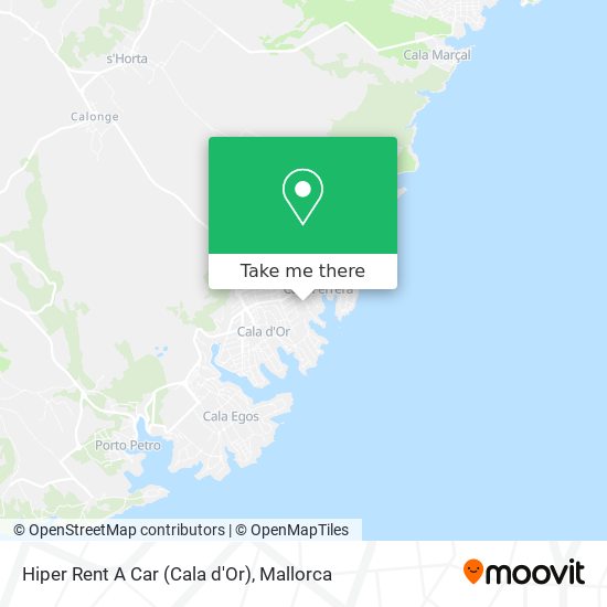 Hiper Rent A Car (Cala d'Or) map