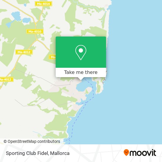 mapa Sporting Club Fidel