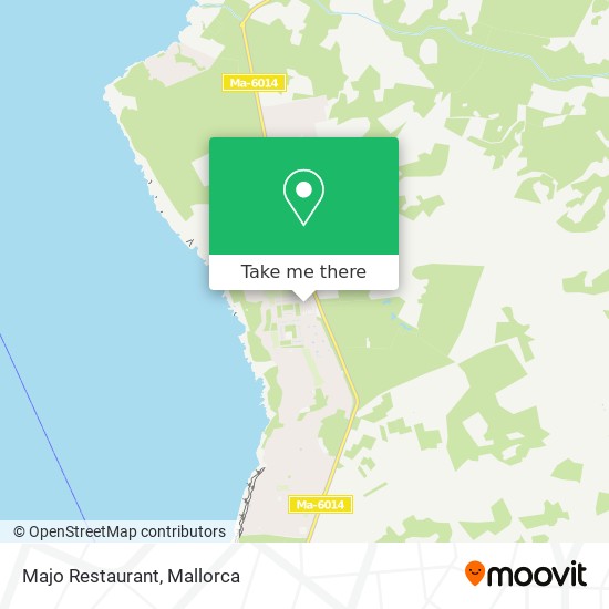 mapa Majo Restaurant