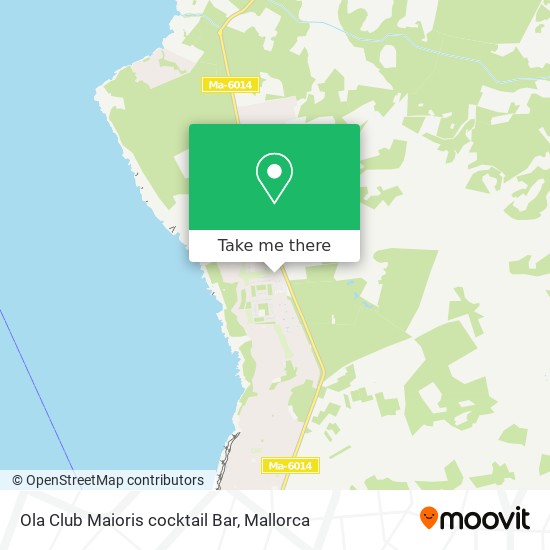 Ola Club Maioris cocktail Bar map