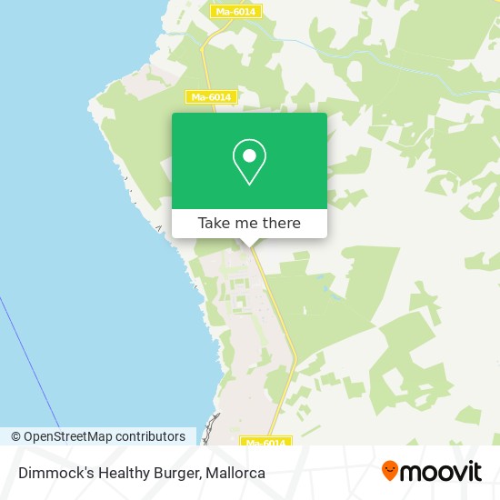 mapa Dimmock's Healthy Burger