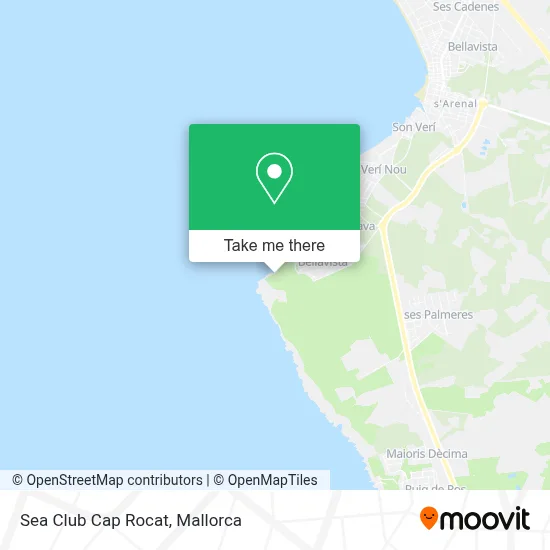 Sea Club Cap Rocat map
