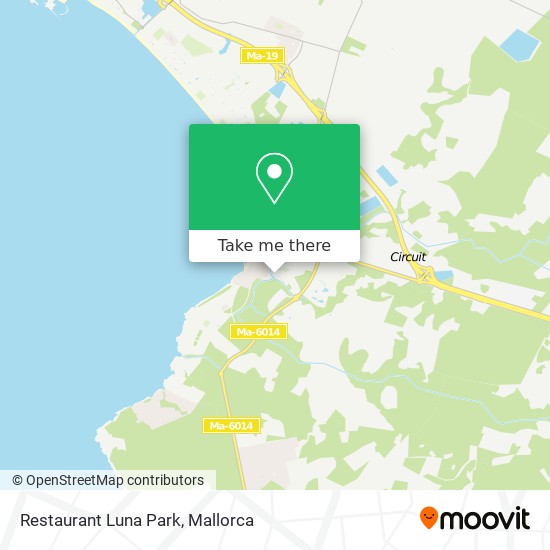 Restaurant Luna Park map