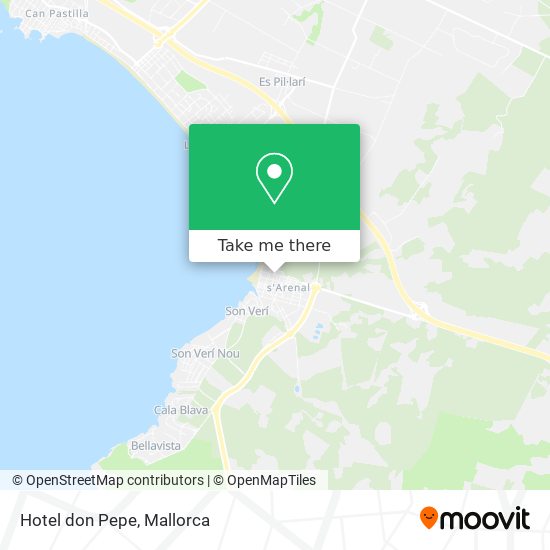 Hotel don Pepe map