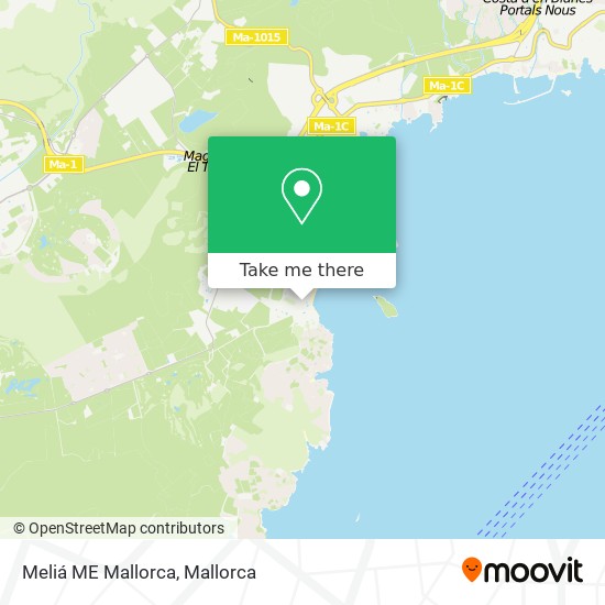 mapa Meliá ME Mallorca