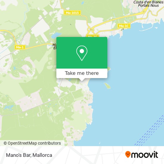 Mano's Bar map