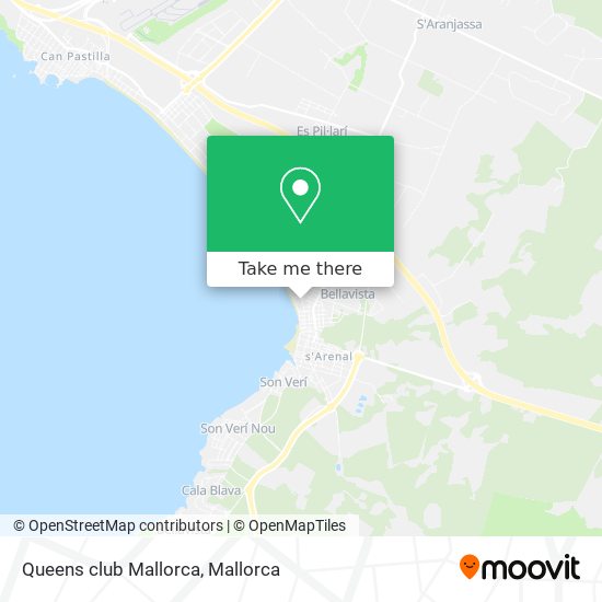 mapa Queens club Mallorca