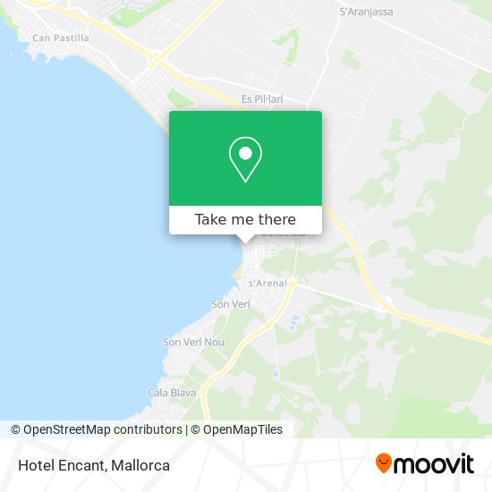 mapa Hotel Encant
