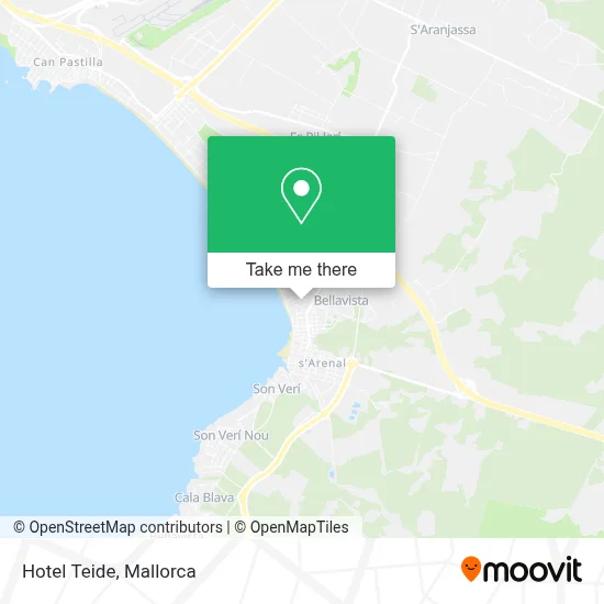 Hotel Teide map